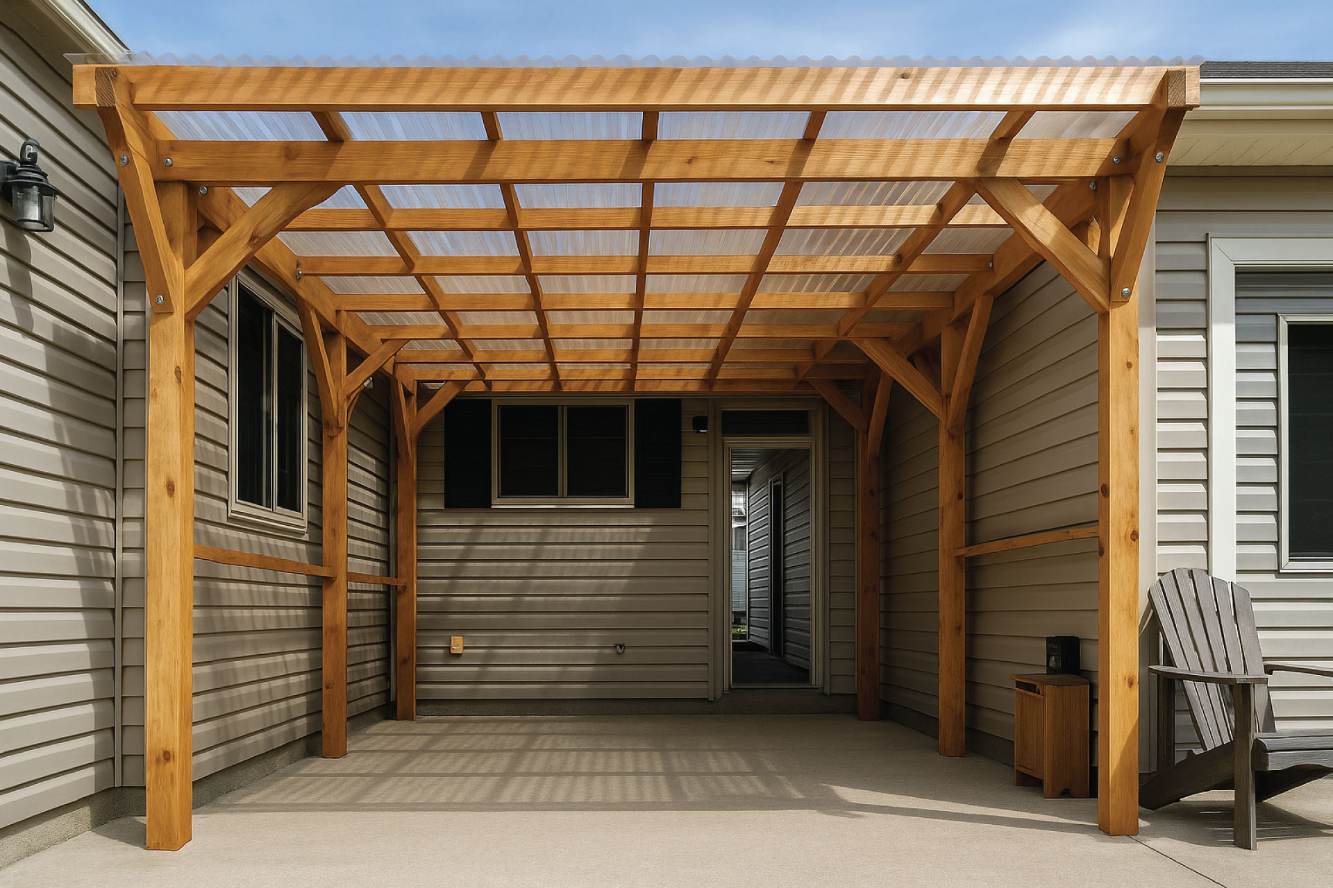 Wood pergolas